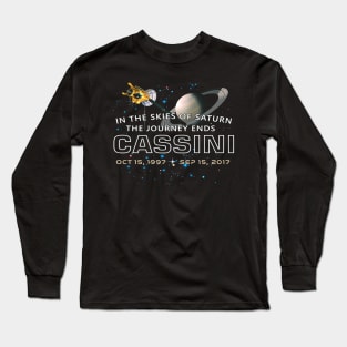 Cassini spacecraft End of mission at Saturn Long Sleeve T-Shirt